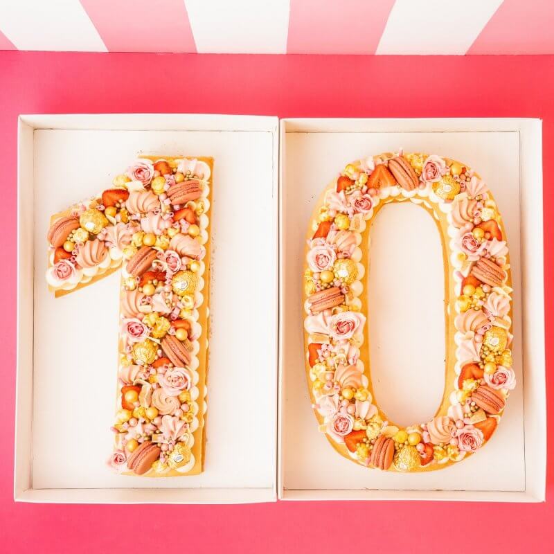 Small Number or Alphabet cake 10″x14″ (up to 15 servings)