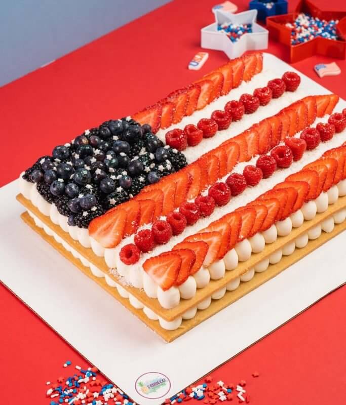 Square Flag Cake: 4th of July Ice Cream Cake : Carvel Cake Shop